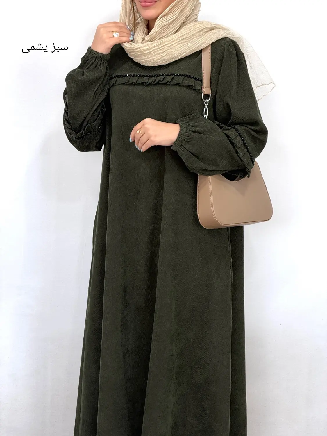 پیراهن مانتویی سنگ دوزی دلارام